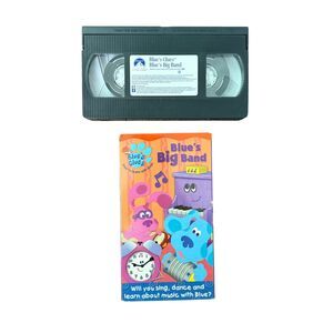 Blues Clues Blues Big Band VHS Tape VINTAGE Works